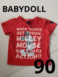 BABYDOLL ミッキーマウス Tシャツ 90cm