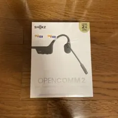新品未使用】SHOKZ OpenComm 2 骨伝導イヤホン ブラック