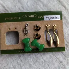 ピアスセット　両耳用3点　片耳用1点