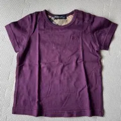 バーバリー 紫色 Tシャツ　80cm