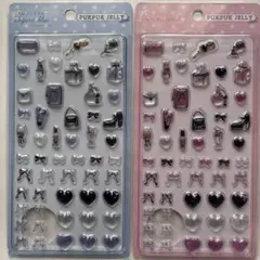 PUKPUK JELLYシール ❤︎ ブルー & ピンク