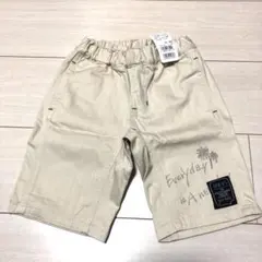 【新品•未使用】F.Oキッズ ホワイトデニム ハーフパンツ 130cm