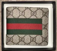 GUCCI GGパターン 二つ折り財布