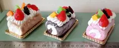 ロールケーキ3セット☆フェイクスイーツ