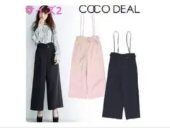 サス付き ワイドパンツ　ココディール　COCO DEAL Mサイズ　ピンクのサムネイル