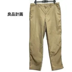 無印良品　メンスチノパン　カジュアルパンツ　Lサイズ　ポリエステル　ベージュ