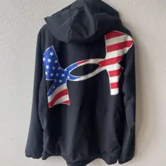 UNDER ARMOUR 星条旗バックロゴ フーデッドジャケットのサムネイル
