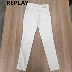 REPLAYリプレイ スリムフィットストレッチ ホワイトジーンズ/デニムのサムネイル