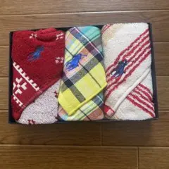 Ralph Lauren タオルハンカチ3枚入り