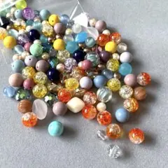 大玉ビーズまとめ売り120g