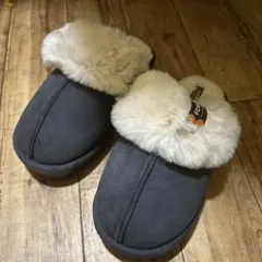 フェイクファーサボ ルームシューズ 外履きOK