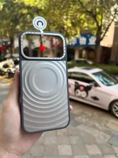 iPhone用シルバーハードケース