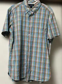 LANDS' END メンズ 半袖シャツ チェック柄のサムネイル