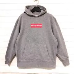 Disney ミッキーマウス ロゴ パーカー　L