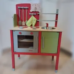 Janod 木製キッチンセット 赤/緑