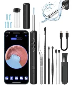 カメラ付き耳かき WIFI接続 スマホ/タブレット Type-C充電