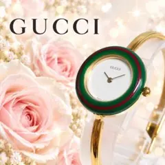 グッチ GUCCI チェンジベゼル バングル シェリー レディース腕時計 415