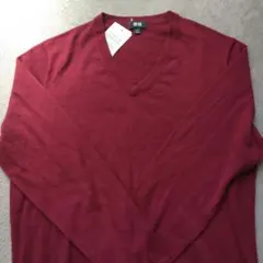 c*a様 UNIQLO エクストラファインメリノウール Vネックセーター M バ