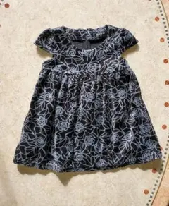 コムサイズム　ベロアワンピース　90サイズ