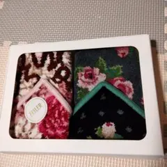 FEILER 花柄ハンカチ 2枚セット