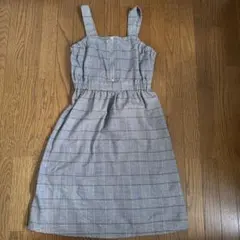 sue ジャンバースカート 150cm グレー系チェック
