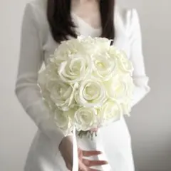 ラウンドブーケ　ローズ　造花