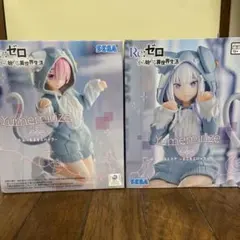 Re:ゼロ Yumemirize フィギュア ラム エミリア 2種セット