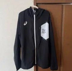 asics フード付きジャケット L ブラック