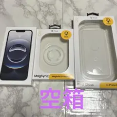 iPhone16e 空箱　ホワイト、iFace空箱