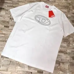 【新品】DIESEL ディーゼル／エンボス加工 オーパルDロゴ Tシャツ XXL