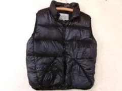 104025　JOHNBULL　ダウンベスト　黒　サイズM