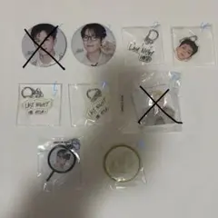 TREASURE 缶バッジ 顔アクキー 文字アクキー クリップ