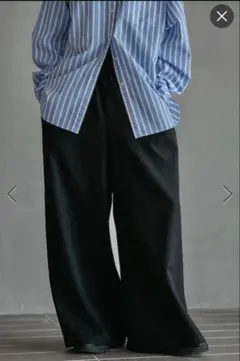 LEPSIM スラックスギャザーワイドパンツ