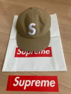 【稀少】Supreme 6-Panel S Logo Wool Cap TAN