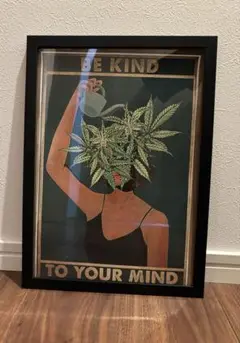 大麻 マリファナ柄 緑　大麻　マリファナ柄　緑　インテリア　ポスター