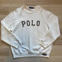 【値下げ】Polo Ralph Lauren ホワイト トレーナー XL