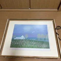 今成敏夫　マ―ガレット咲く海　パステル画 今成敏夫 マ―ガレット咲く海 パステル画 パステル画 今成敏夫 原画（