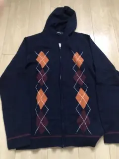 COMME CA ISM フード付きニット Lサイズ