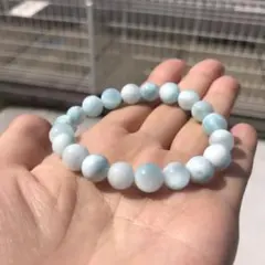アイスラリマーブレスレット　天然石　パワーストーン