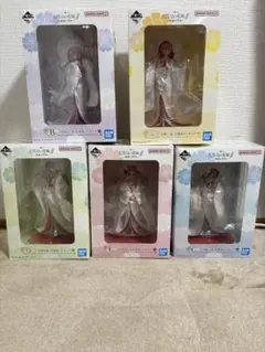 五等分の花嫁一番くじ 五等分の花嫁∬ ～祝福の門出～　5体セット