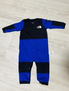 【超美品】THE NORTH FACE ボタン式ロンパース 80