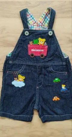 ミキハウス オーバーオール デニム プッチー 90