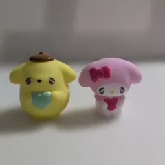 산리오 폼폼푸린 마이멜로디 エモきゅん ミニフィギュア 2点セット