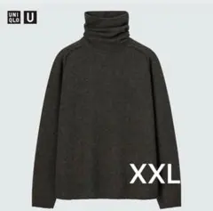 プレミアムラムタートルネックセーター XXL UNIQLO ユニクロ グレー