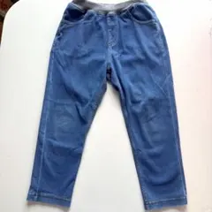無印良品　110cm デニム　テーパードパンツ