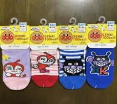 新品　バイキンマン　ドキンちゃん靴下4足セット 12~15cm