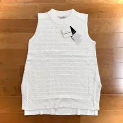 新品TORRAZZO DONNAノースリーブニット ベスト ホワイト