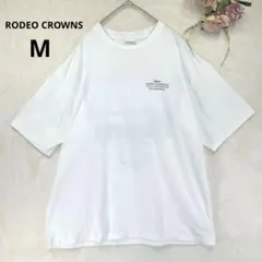 ロデオクラウンズ　半袖Tシャツ　カットソー　クルーネック　フロント ・バックロゴ