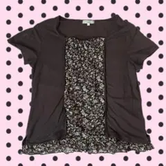 平成 姫カジ coquette 森ガールフェアリー レース チュニック 花柄