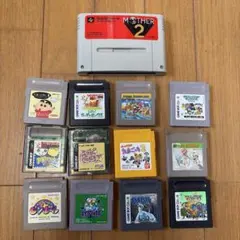 【名作】MOTHER2 & ポケモン緑・銀・マリオ等 13本セット」